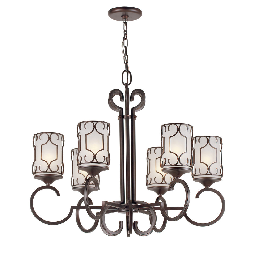 Forte 2584-06-32 Chandelier Light - Antique Bronze