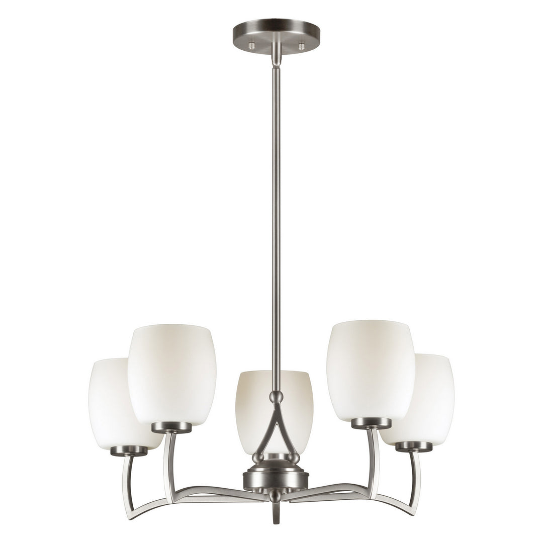 Forte 2588-05-55 Chandelier Light - Brushed Nickel