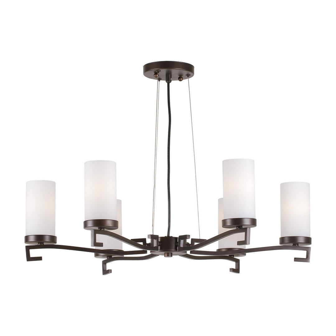 Forte 2592-06-32 Chandelier Light - Antique Bronze