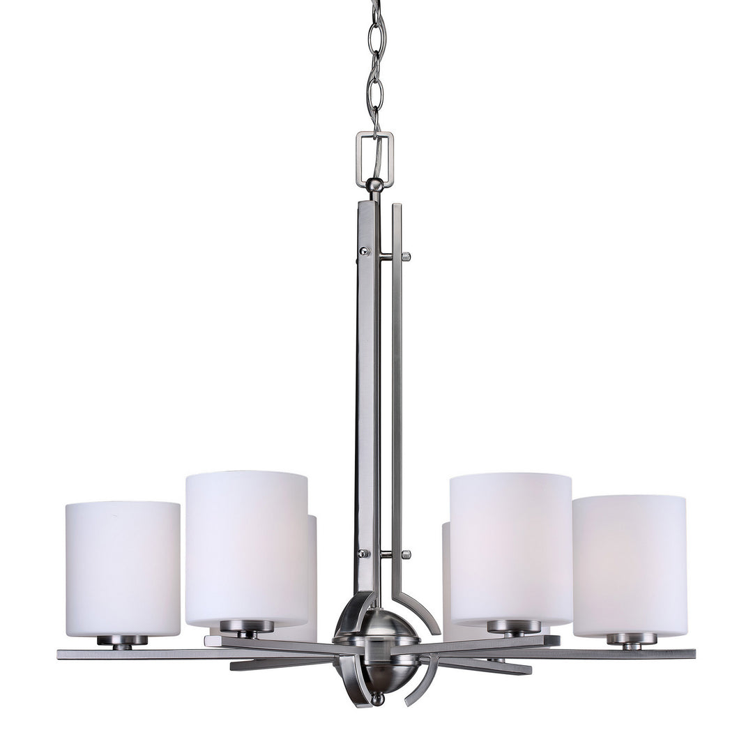 Forte 2602-06-55 Chandelier Light - Brushed Nickel