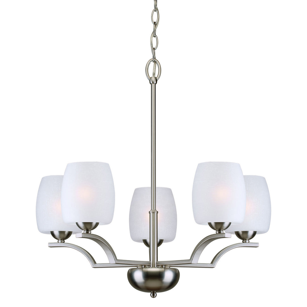 Forte 2631-05-55 Chandelier Light - Brushed Nickel