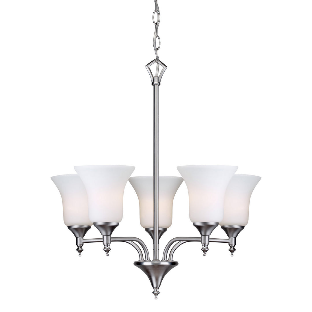 Forte 2638-05-55 Chandelier Light - Brushed Nickel