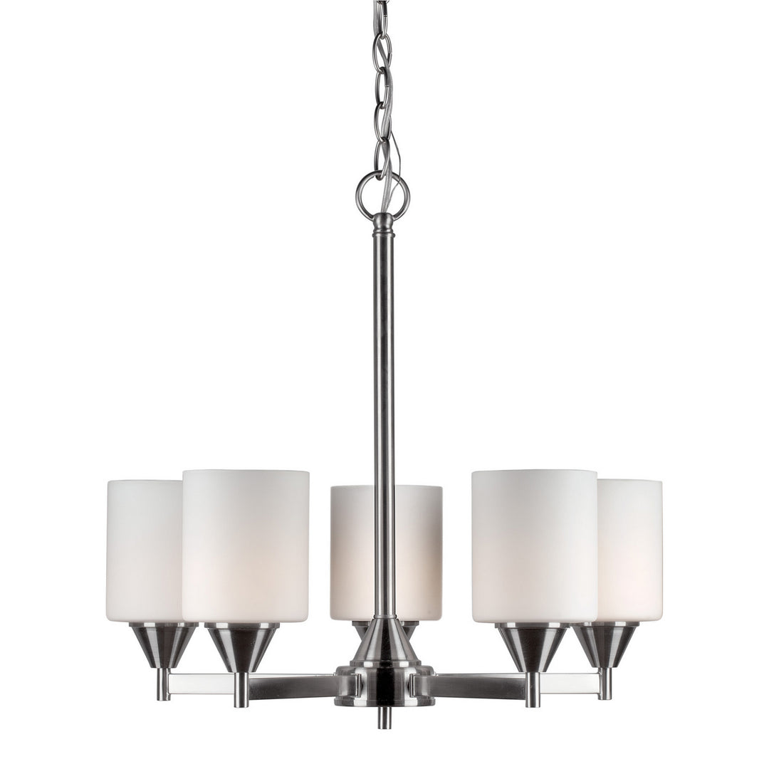 Forte 2643-05-55 Chandelier Light - Brushed Nickel