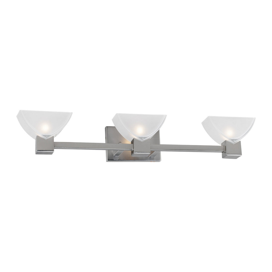 Forte 5079-03-55 Bath Vanity Light 31 in. wide - Brushed Nickel