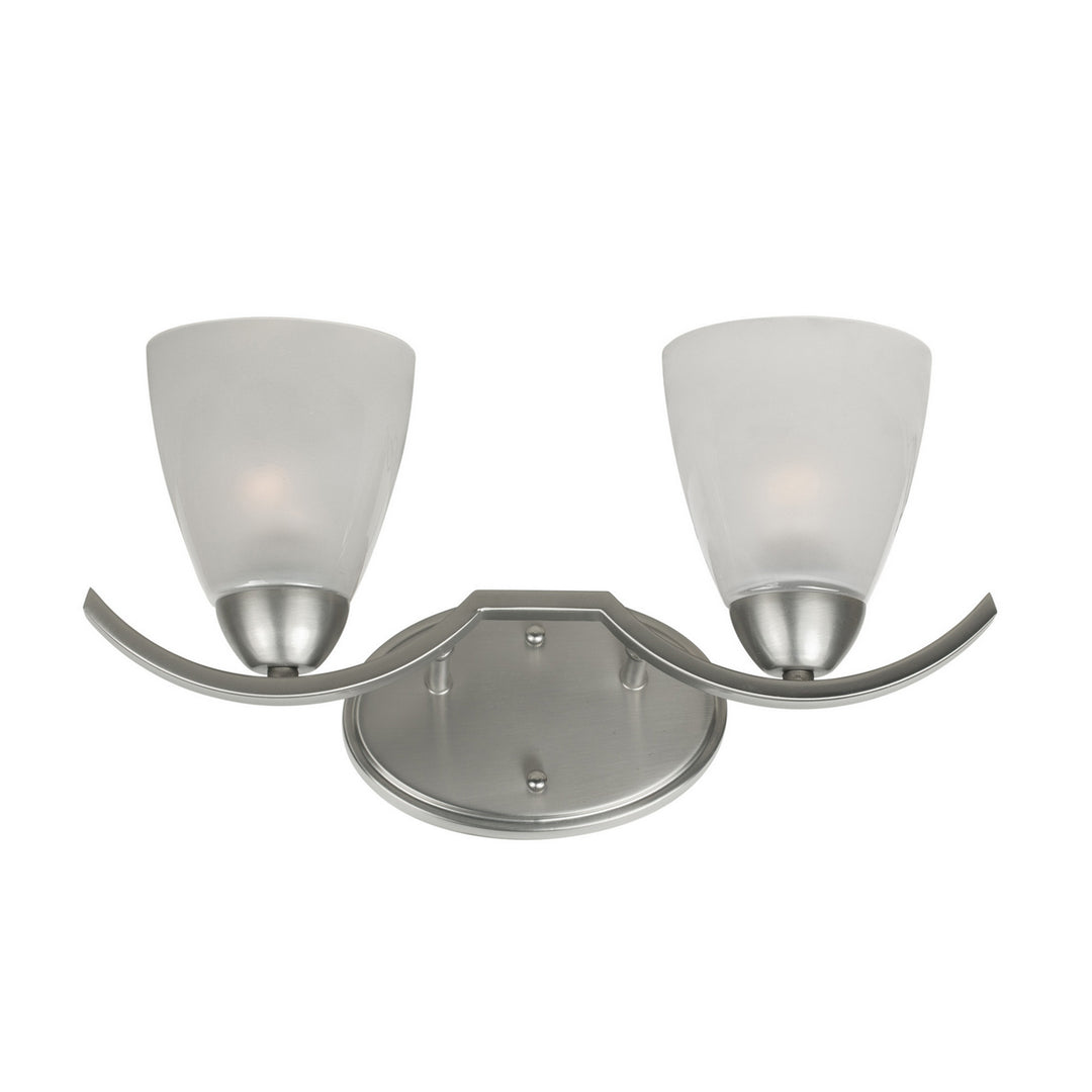 Forte 5081-02-55 Bath Vanity Light 17 in. wide - Brushed Nickel