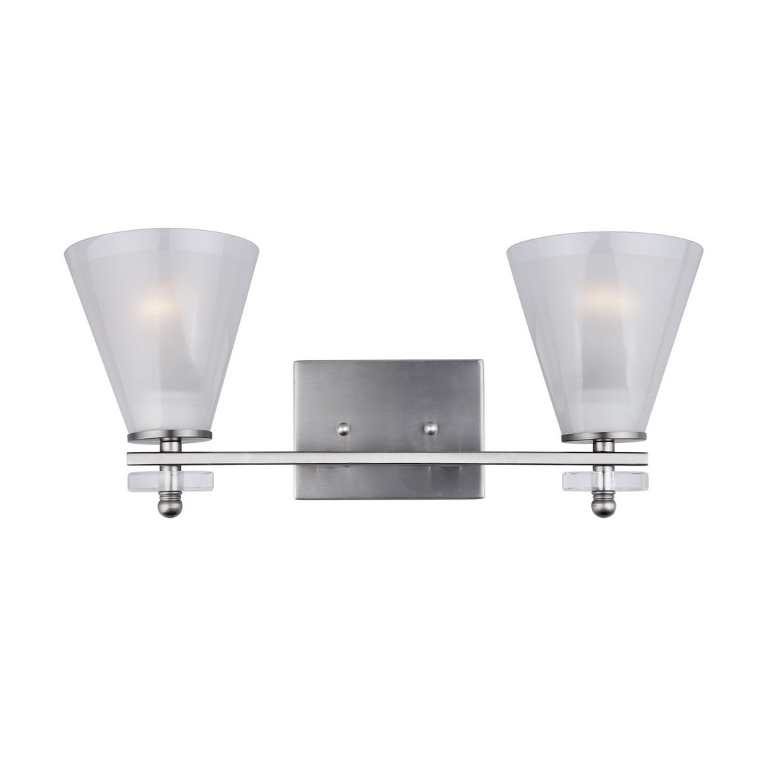 Forte 5132-02-55 Bath Vanity Light 19 in. wide - Brushed Nickel