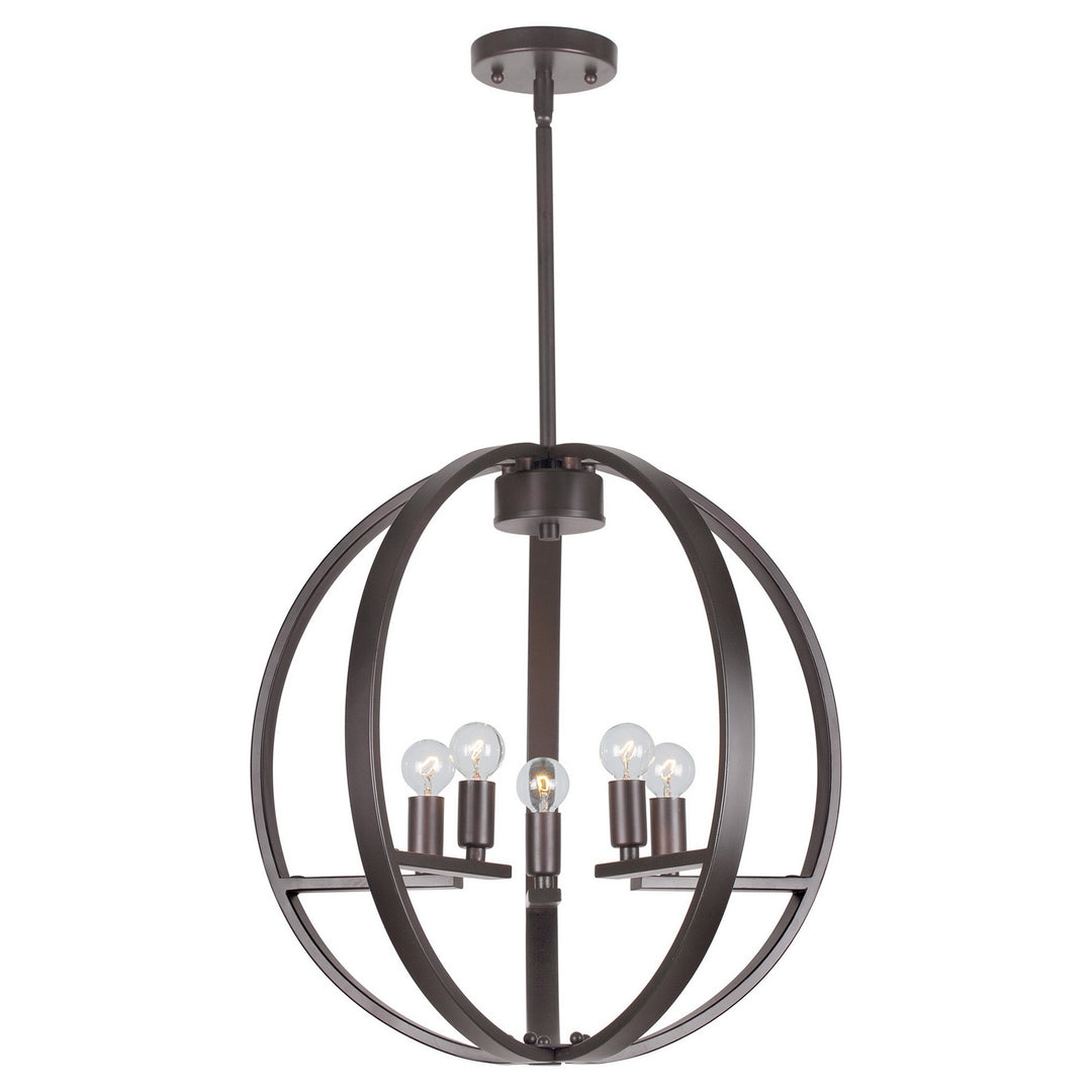 Forte 7057-05-32 Chandelier Light - Antique Bronze