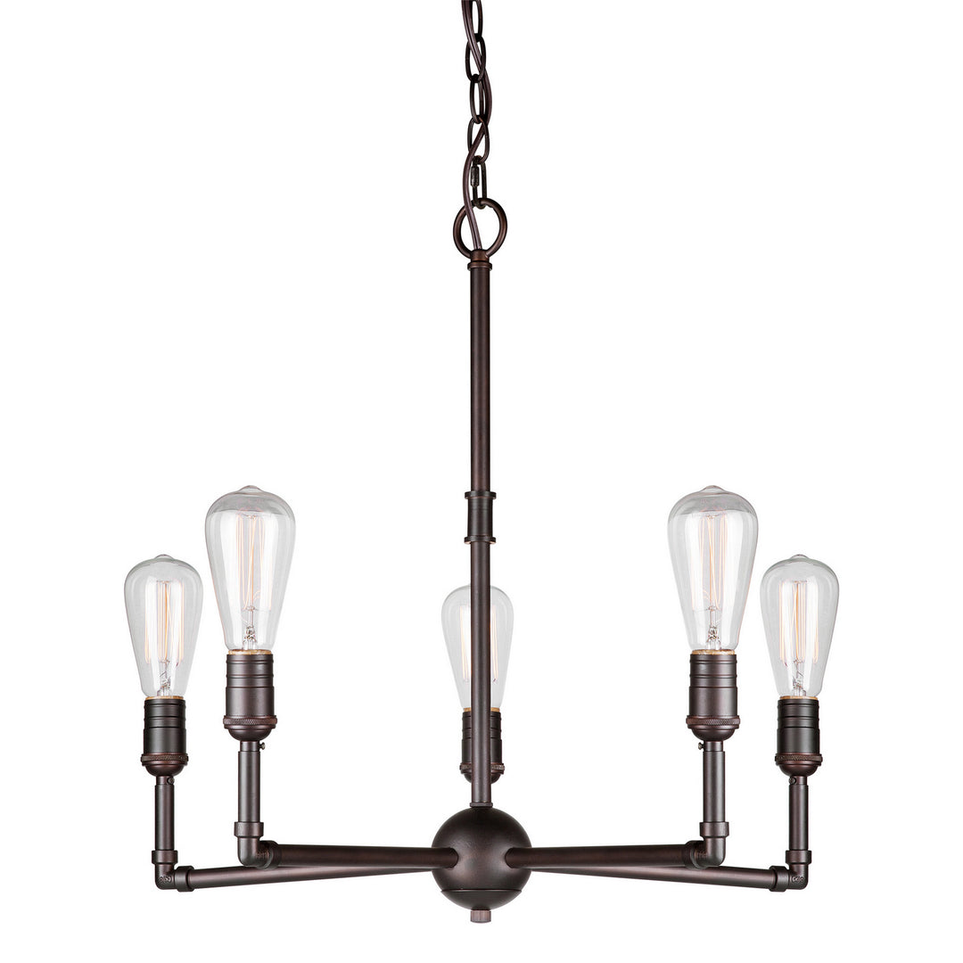 Forte 7064-05-32 Chandelier Light - Antique Bronze