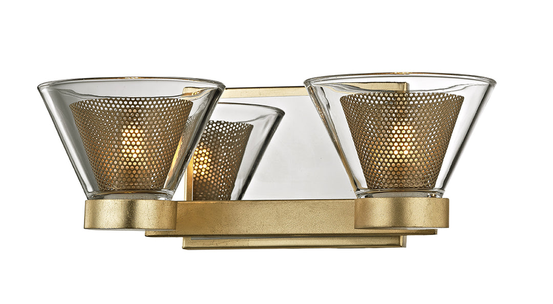 Troy Wink B5822 Bath Vanity Light 13 in. wide - Gold Leaf