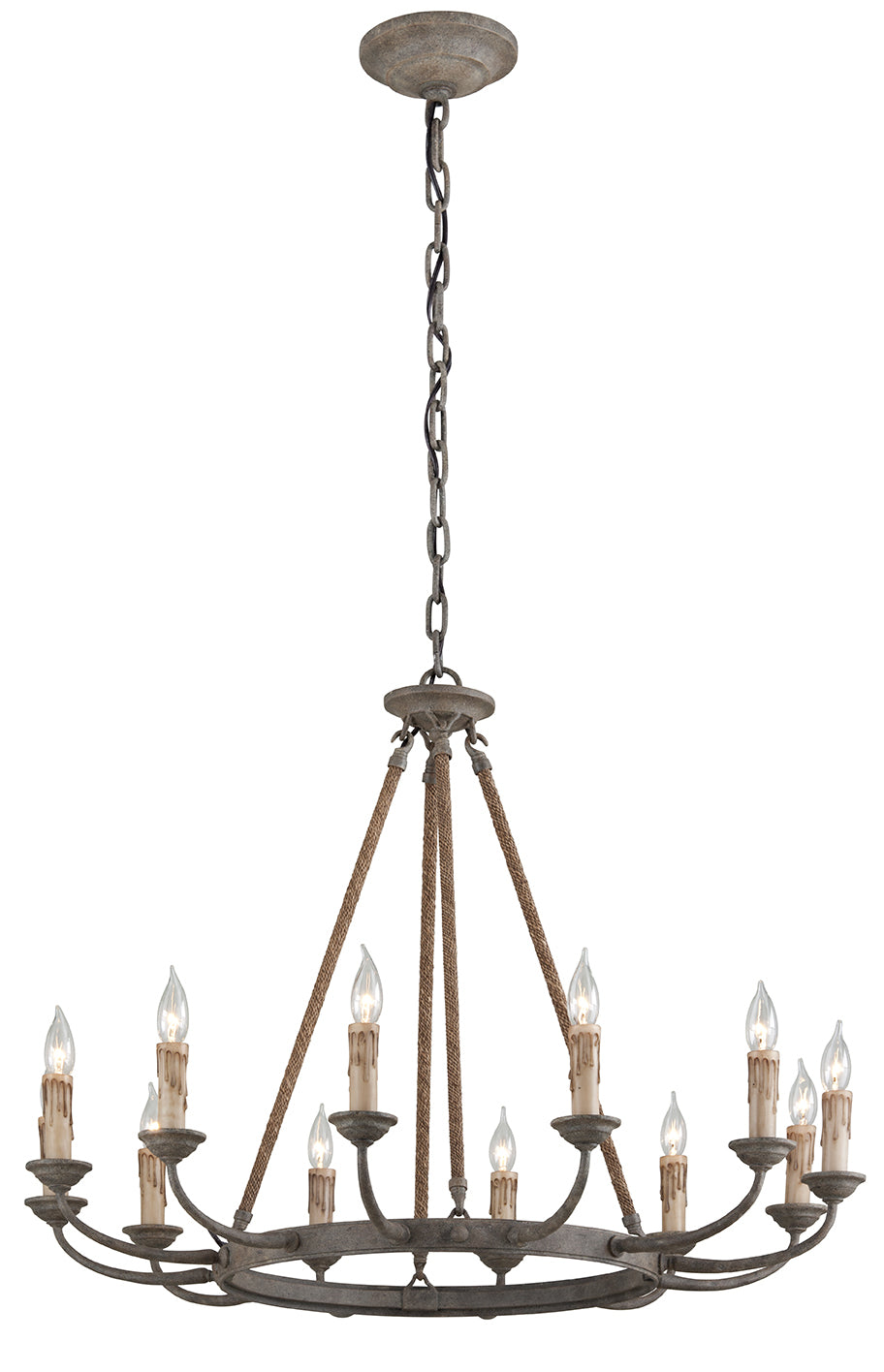 Troy Cyrano F6117-EB Chandelier Light - Earthen Bronze