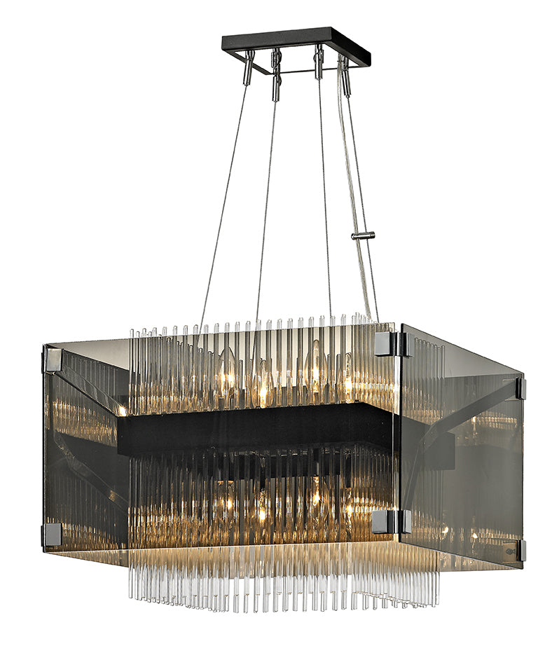 Troy Apollo F5905 Pendant Light - Dark Bronze Polished Chrome