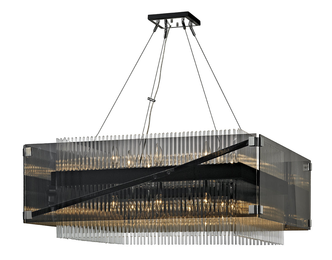 Troy Apollo F5907 Chandelier Light - Dark Bronze Polished Chrome