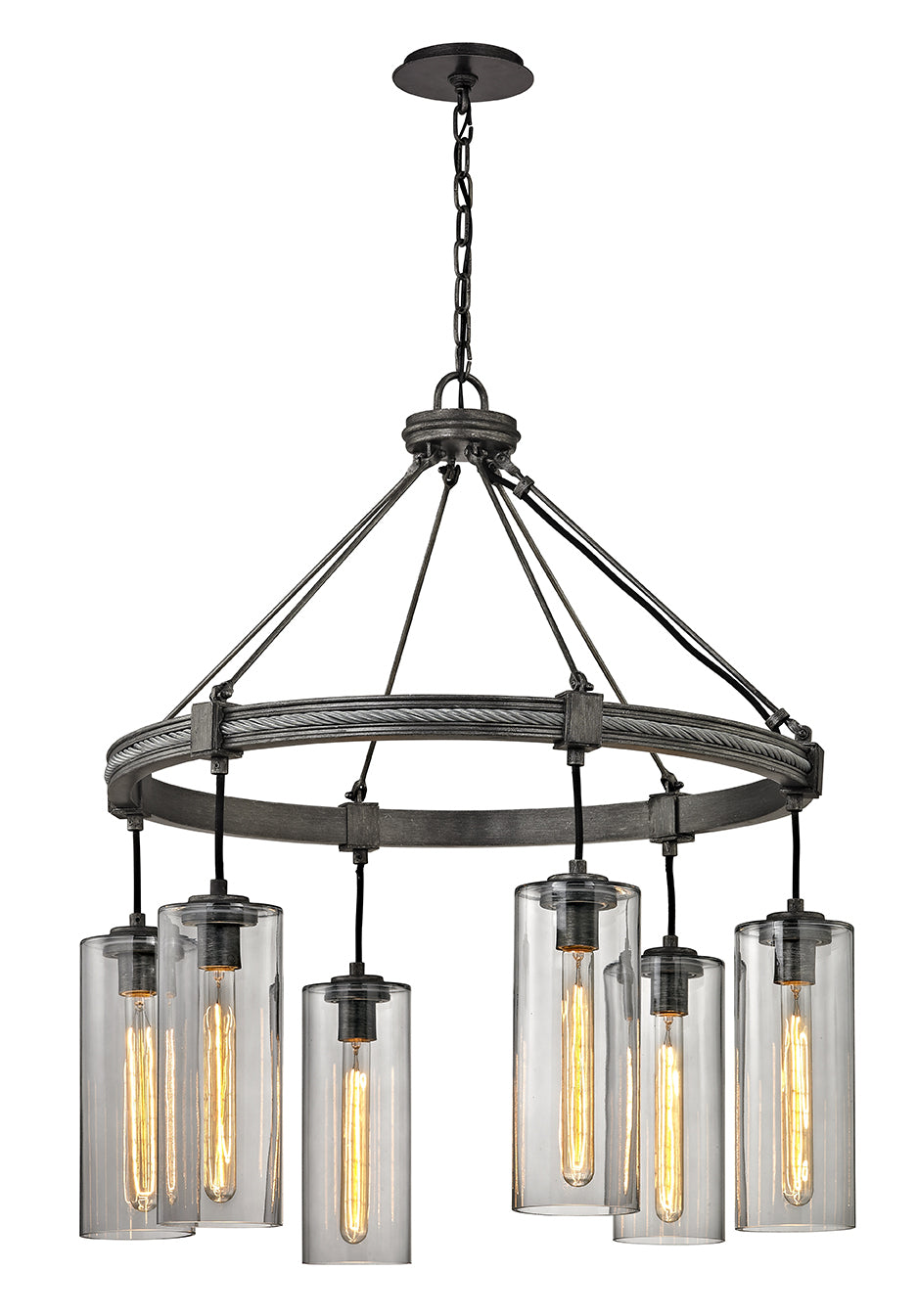 Troy Union Square F5916 Chandelier Light - Graphite