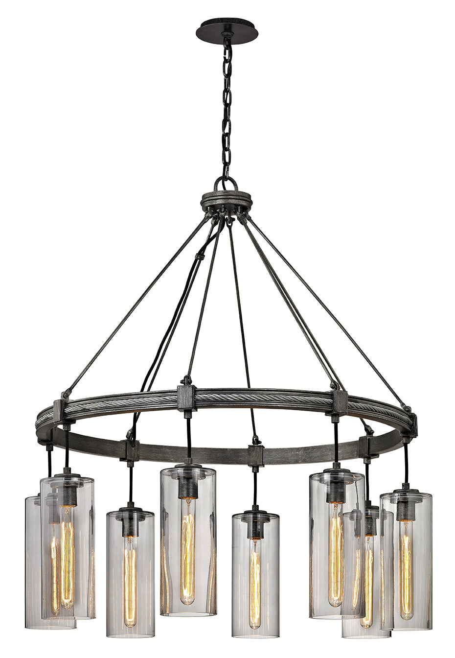 Troy Union Square F5918 Chandelier Light - Graphite