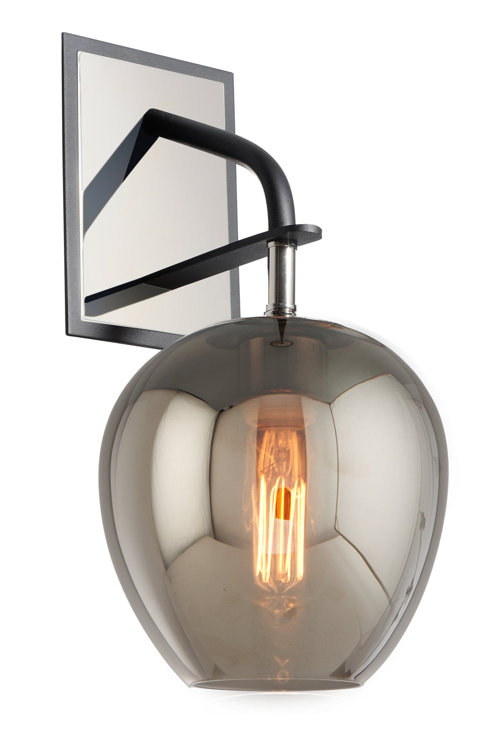 Troy Odyssey B4291 Wall Sconce Light - Carbide Black Polished Nickel