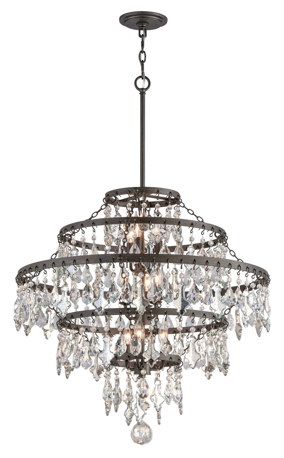 Troy Meritage F4319 Chandelier Light - Graphite