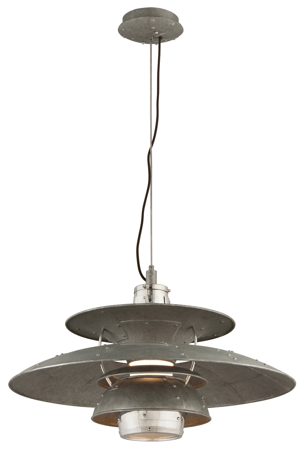 Troy Idlewild F4735 Pendant Light - Galvanized