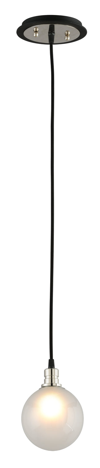Troy Andromeda F4824-TBK/PN Pendant Light - Carbide Blk With Polished Nickel