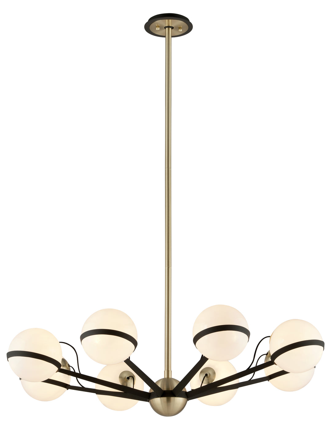 Troy Ace F5304 Chandelier Light - Textured Bronze Brushed Brass