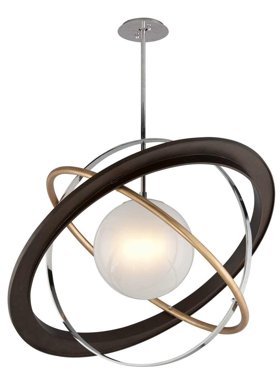 Troy Apogee F5514 Pendant Light - Bronze Gold Leaf And Stainless