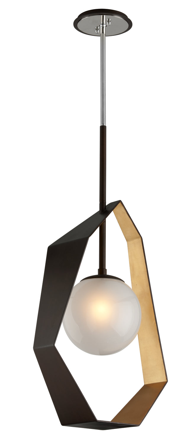 Troy Origami F5524 Pendant Light - Bronze With Gold Leaf