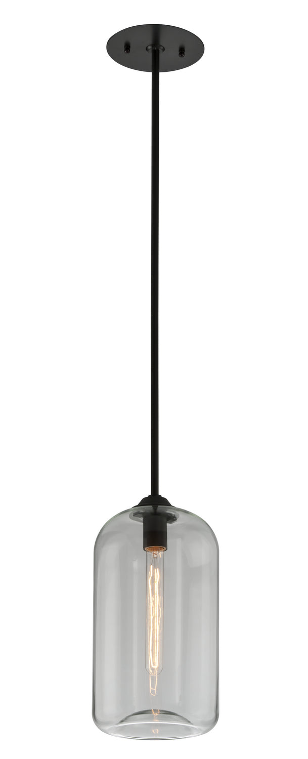 Troy District F5561-SBK Pendant Light - Satin Black