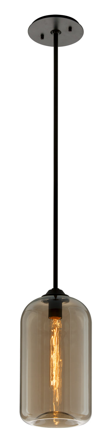 Troy District F5571-SBK Pendant Light - Satin Black