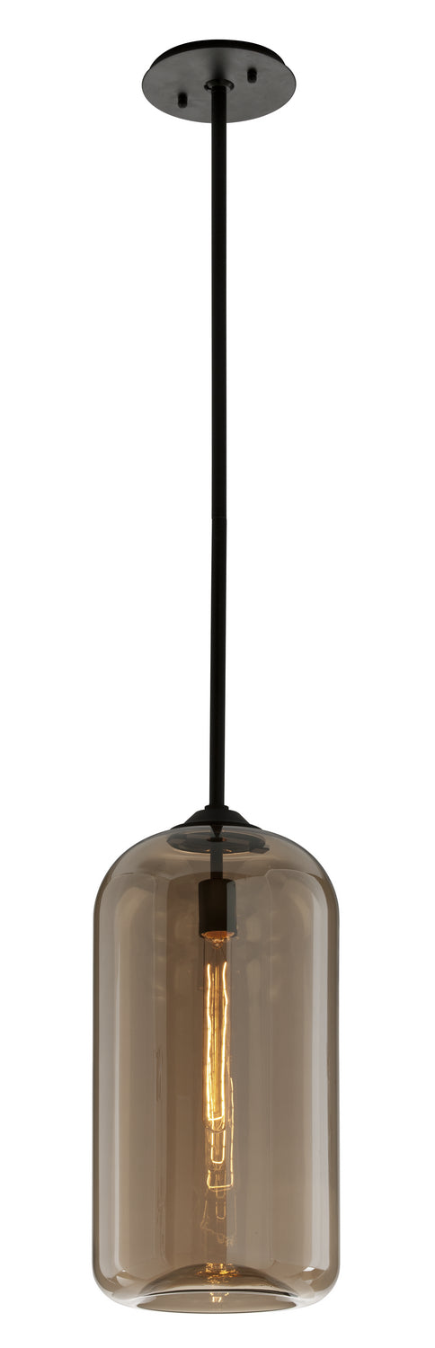 Troy District F5572-SBK Pendant Light - Satin Black