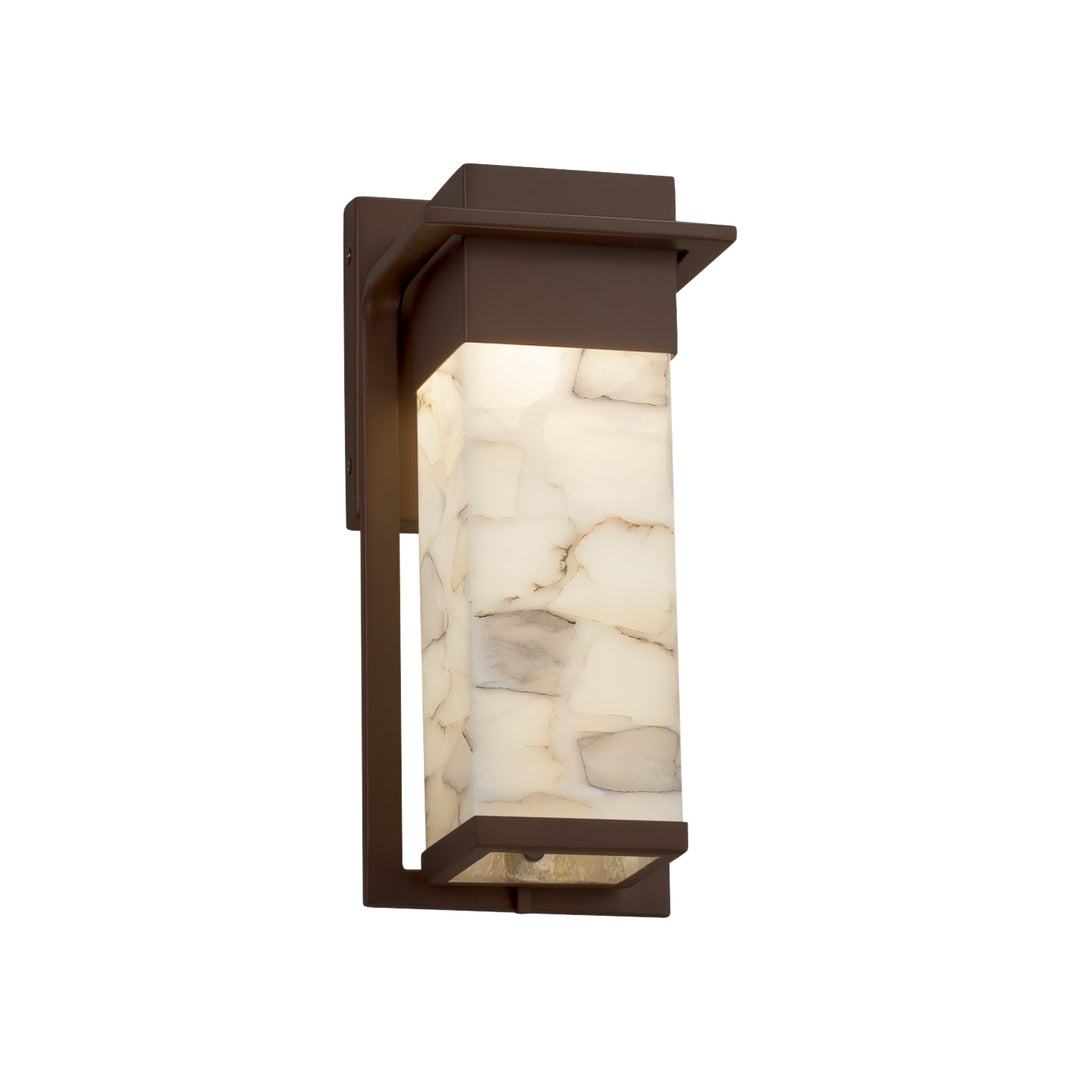 Justice Designs Alabaster Rocks! ALR-7541W-DBRZ Wall Light - Dark Bronze