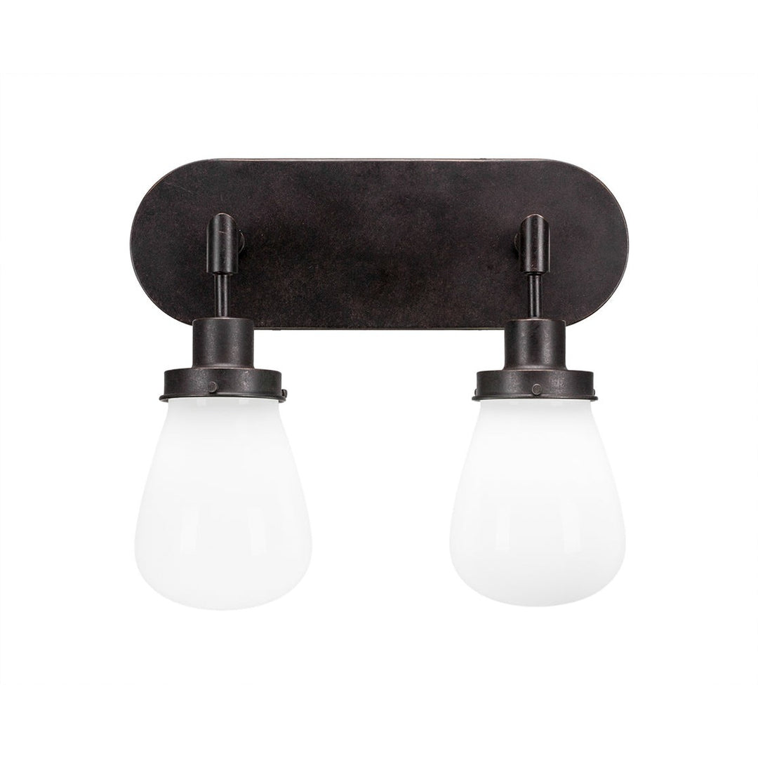 Toltec Meridian 1232-dg-470 Bath Vanity Light 15 in. wide - Dark Granite