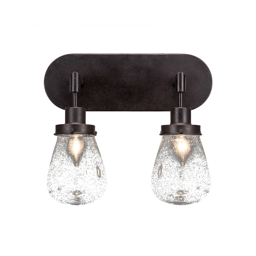 Toltec Meridian 1232-dg-471 Bath Vanity Light 15 in. wide - Dark Granite