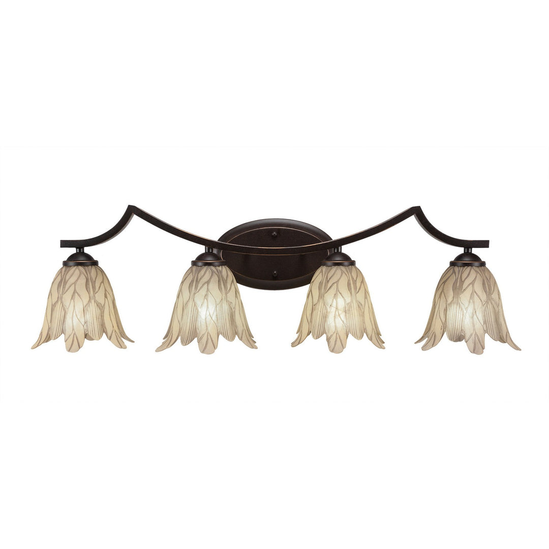 Toltec Zilo 554-dg-1025 Bath Vanity Light 33 in. wide - Dark Granite