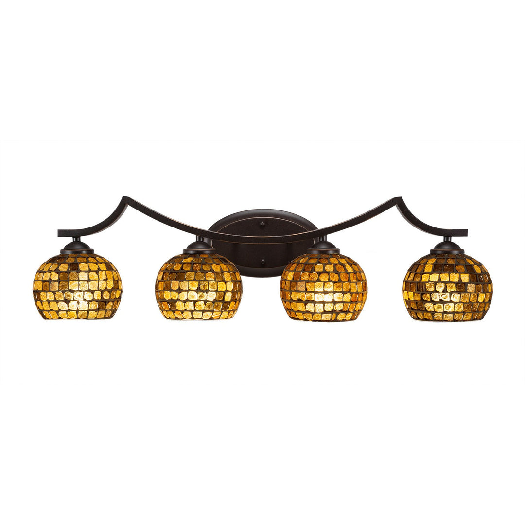 Toltec Zilo 554-dg-402 Bath Vanity Light 32 in. wide - Dark Granite