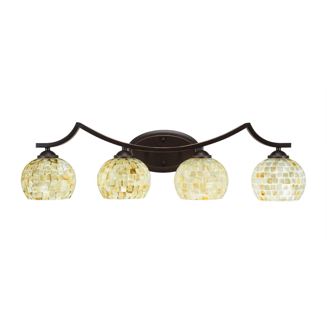 Toltec Zilo 554-dg-405 Bath Vanity Light 32 in. wide - Dark Granite