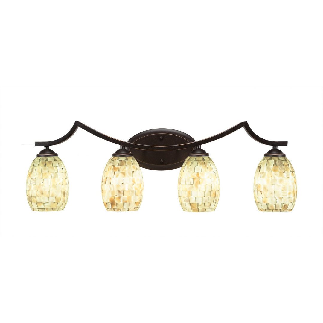 Toltec Zilo 554-dg-406 Bath Vanity Light 31 in. wide - Dark Granite