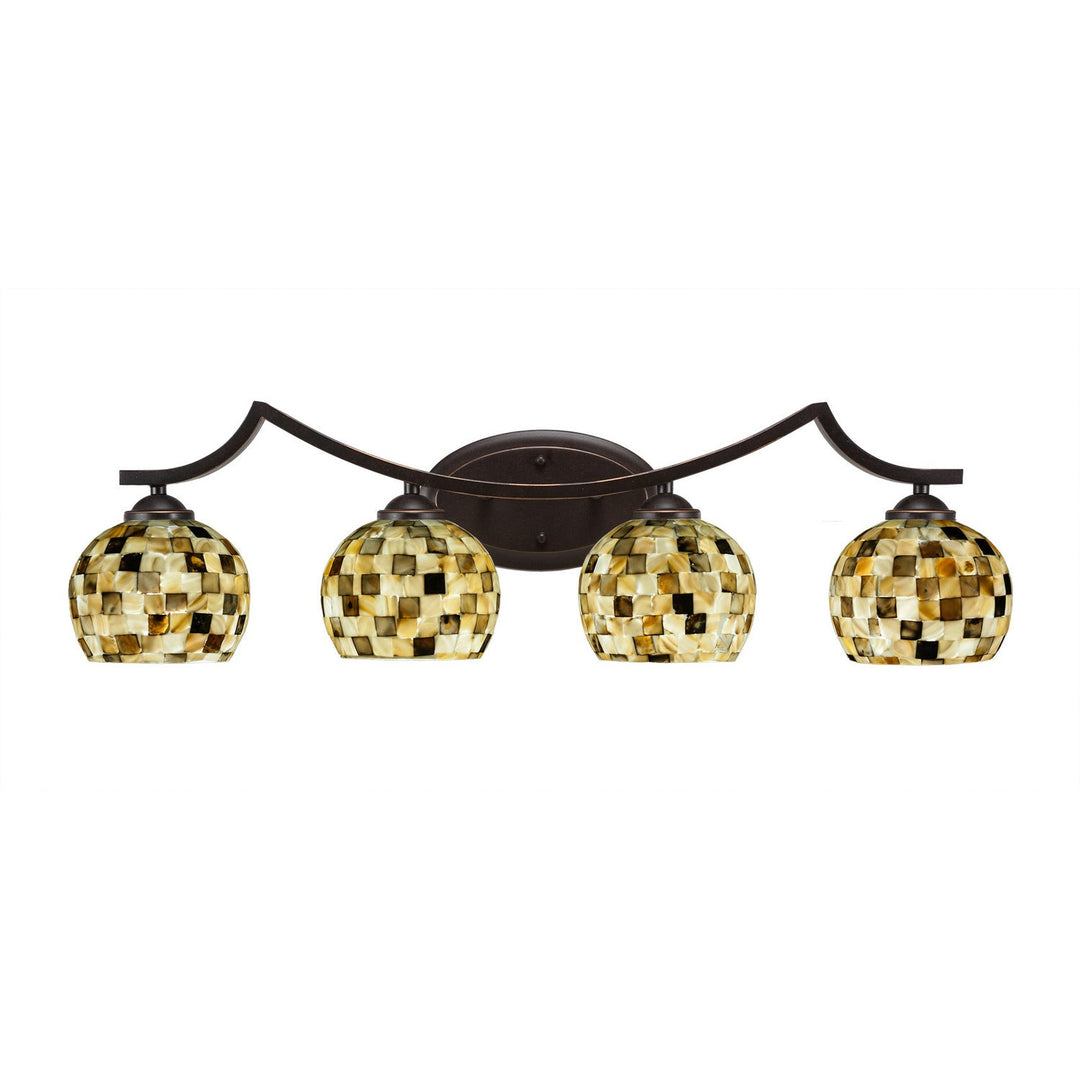 Toltec Zilo 554-dg-407 Bath Vanity Light 32 in. wide - Dark Granite