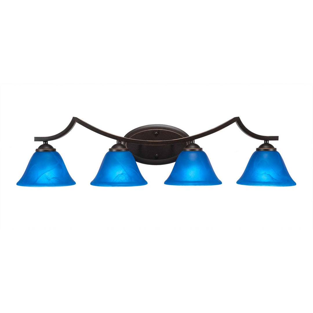 Toltec Zilo 554-dg-4155 Bath Vanity Light 33 in. wide - Dark Granite