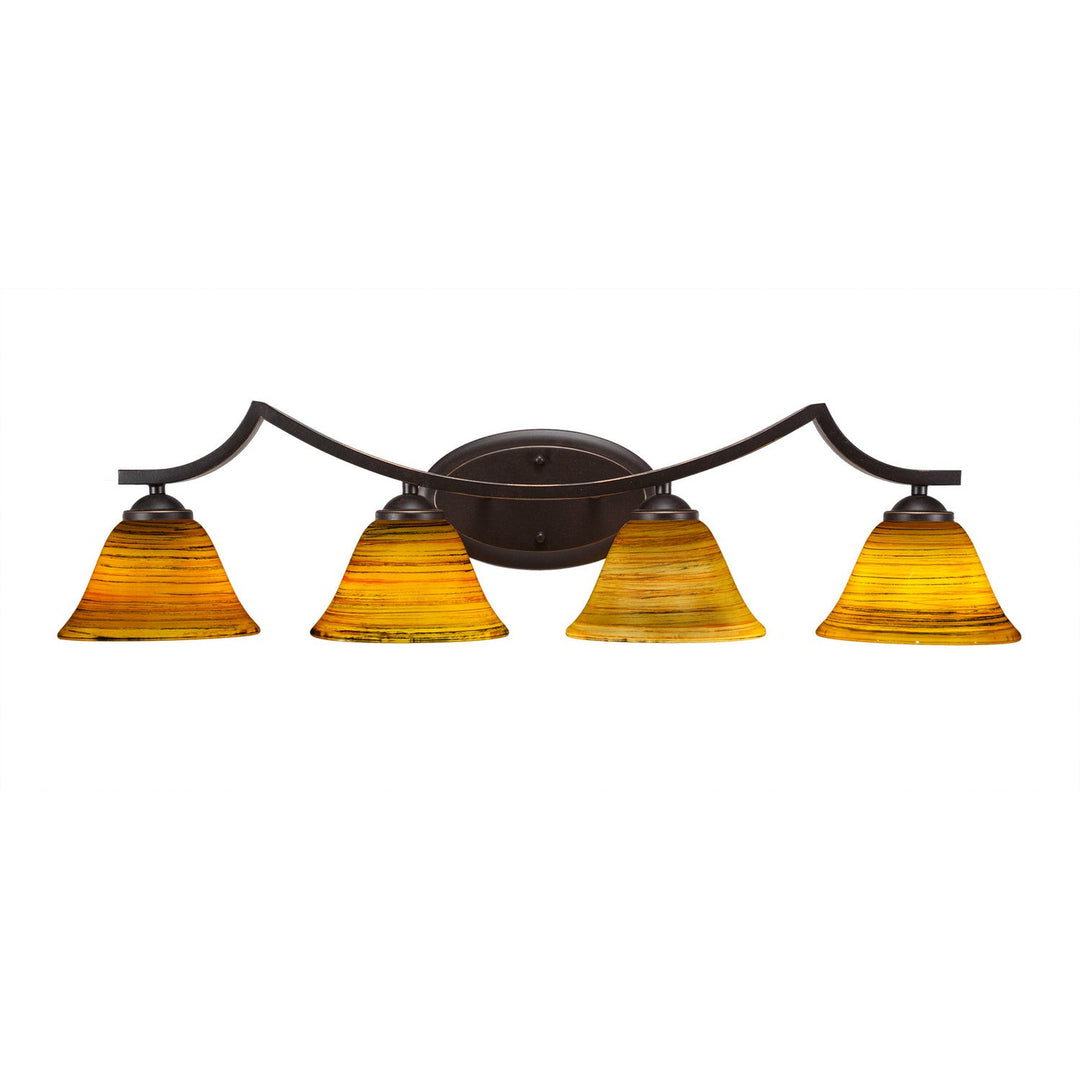 Toltec Zilo 554-dg-454 Bath Vanity Light 33 in. wide - Dark Granite