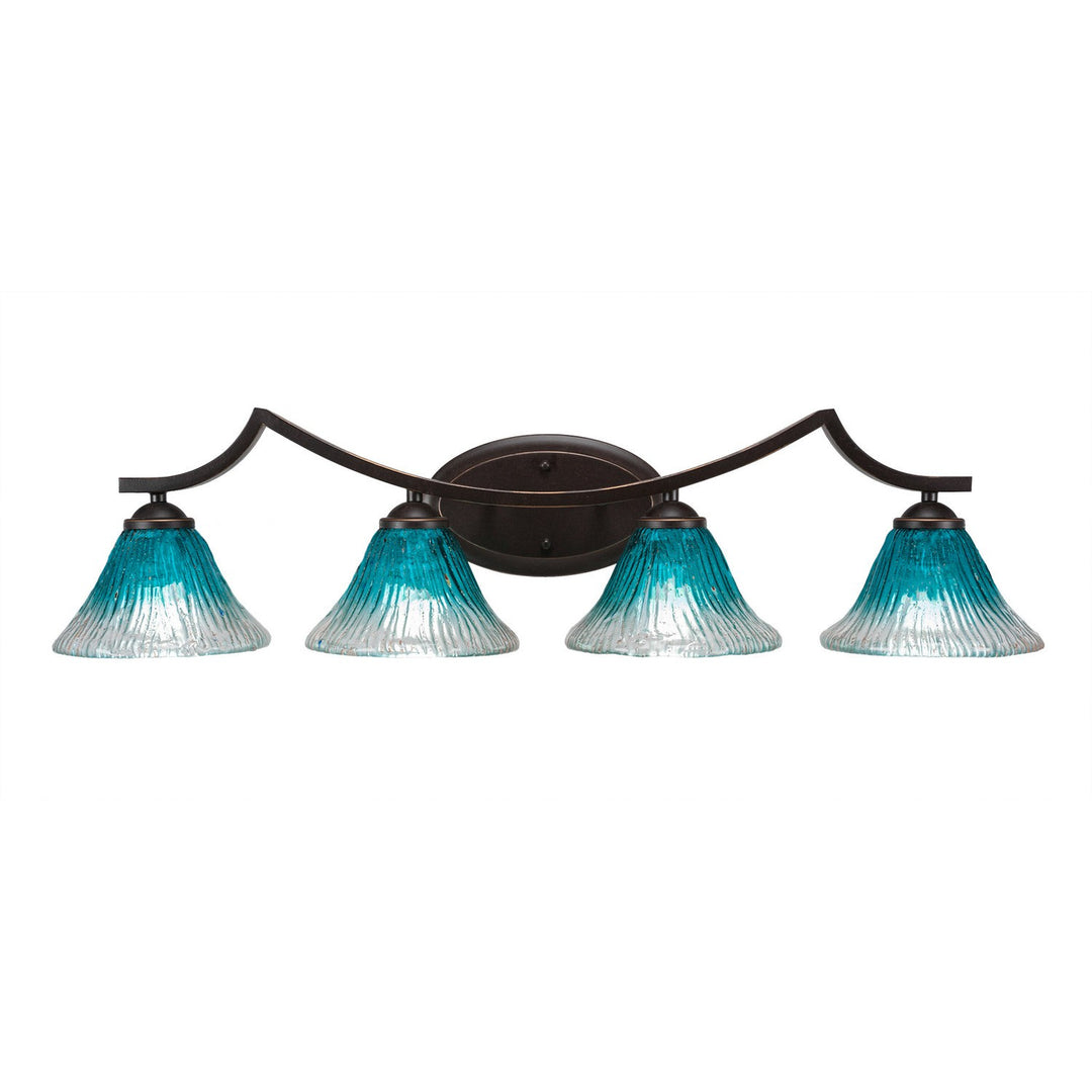 Toltec Zilo 554-dg-458 Bath Vanity Light 33 in. wide - Dark Granite