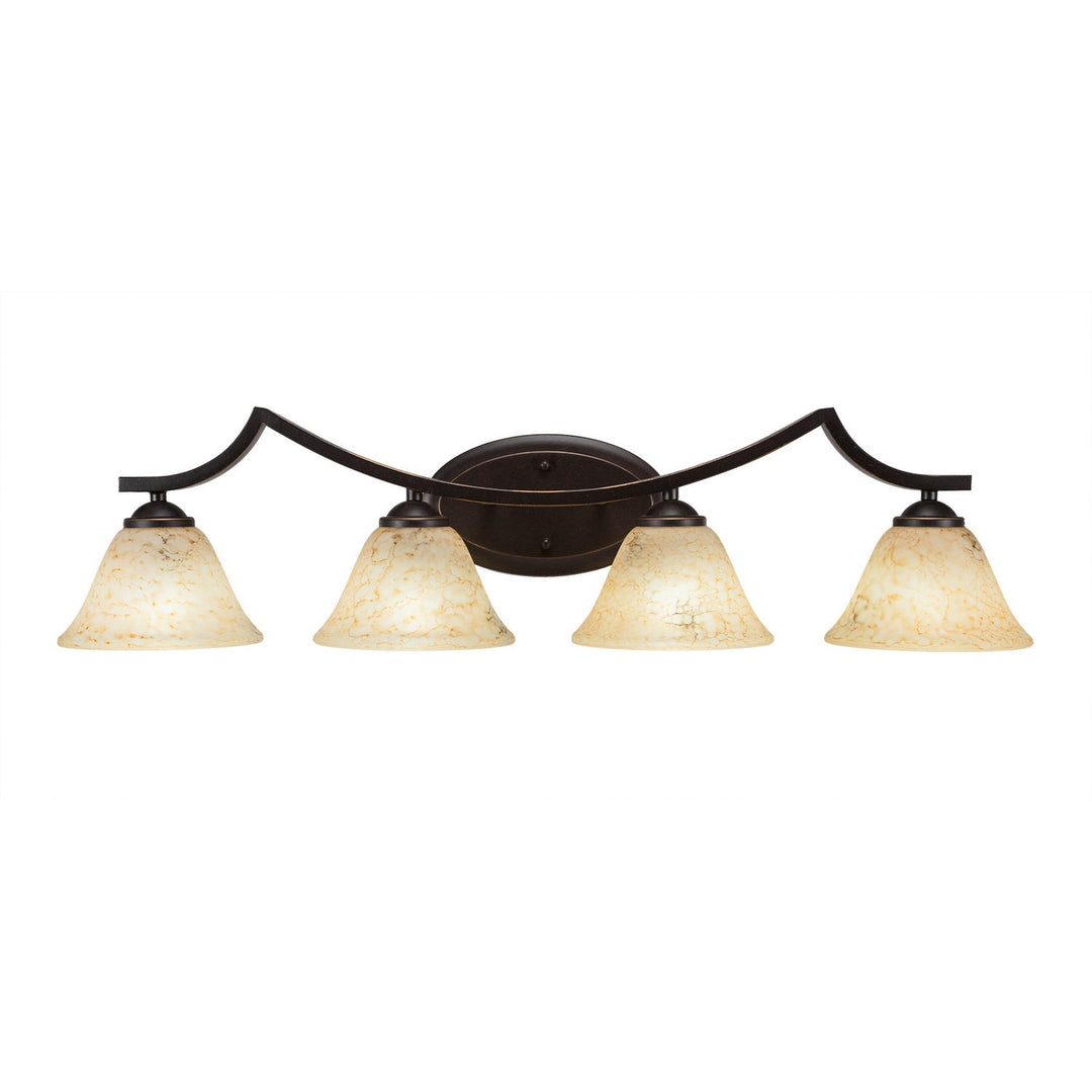 Toltec Zilo 554-dg-508 Bath Vanity Light 33 in. wide - Dark Granite