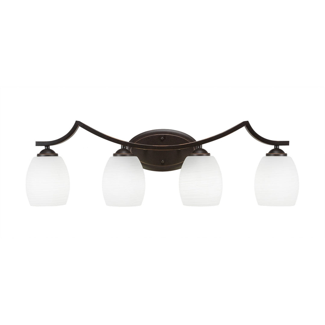 Toltec Zilo 554-dg-615 Bath Vanity Light 31 in. wide - Dark Granite