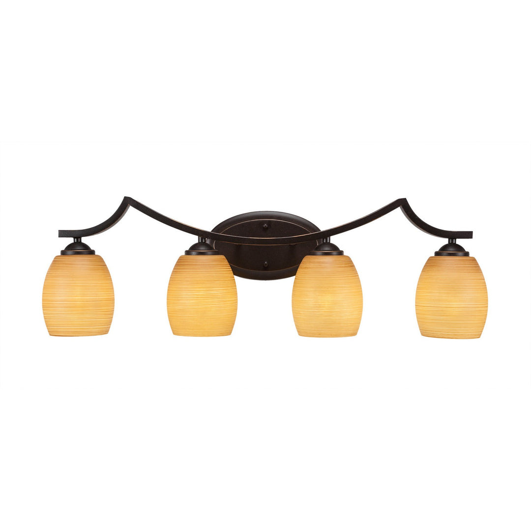 Toltec Zilo 554-dg-625 Bath Vanity Light 31 in. wide - Dark Granite