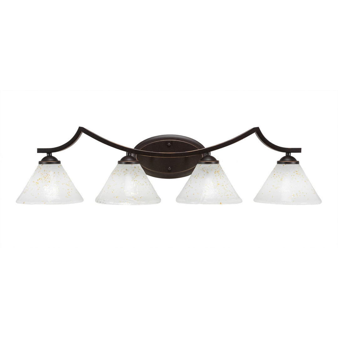 Toltec Zilo 554-dg-7145 Bath Vanity Light 33 in. wide - Dark Granite