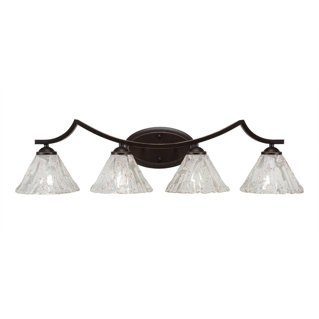 Toltec Zilo 554-dg-7195 Bath Vanity Light 33 in. wide - Dark Granite