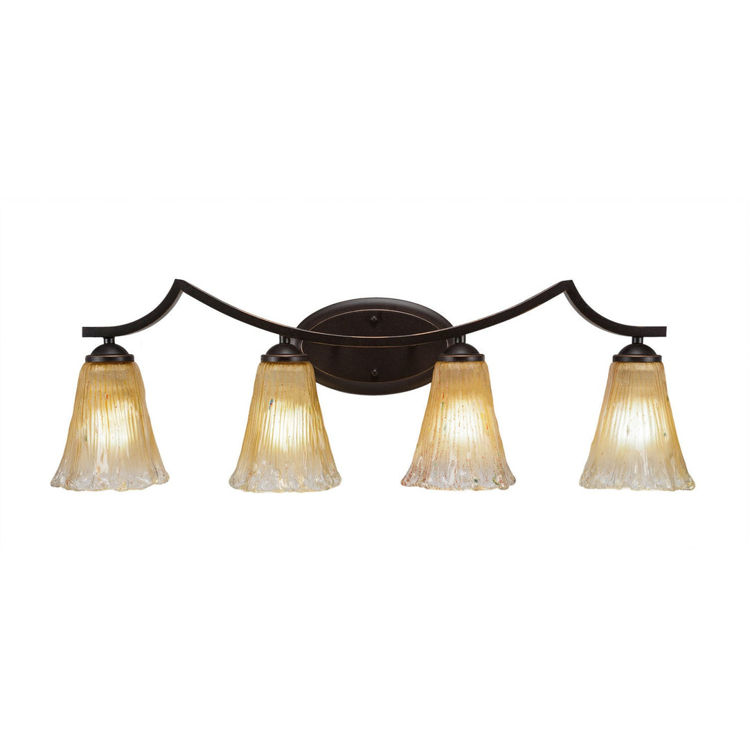 Toltec Zilo 554-dg-720 Bath Vanity Light 32 in. wide - Dark Granite