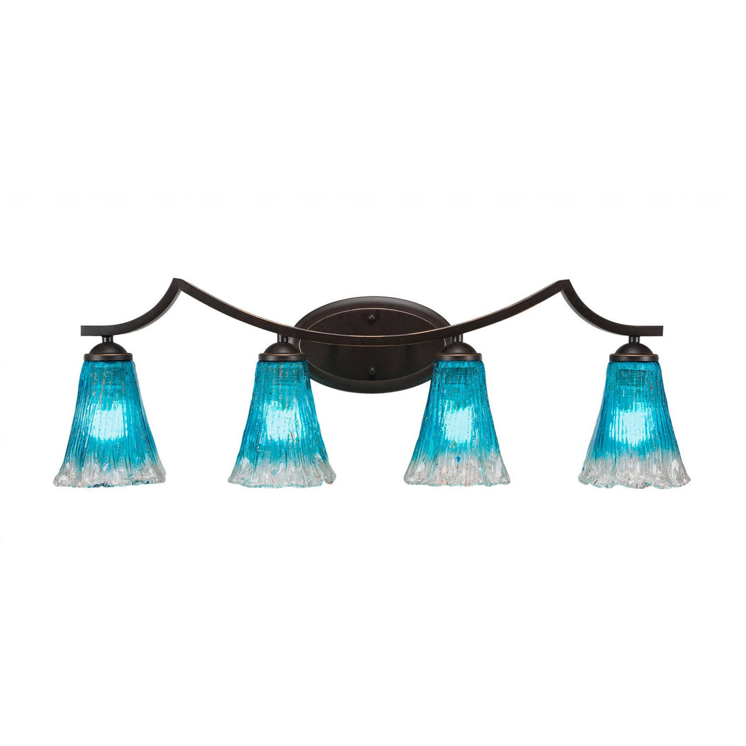 Toltec Zilo 554-dg-725 Bath Vanity Light 32 in. wide - Dark Granite
