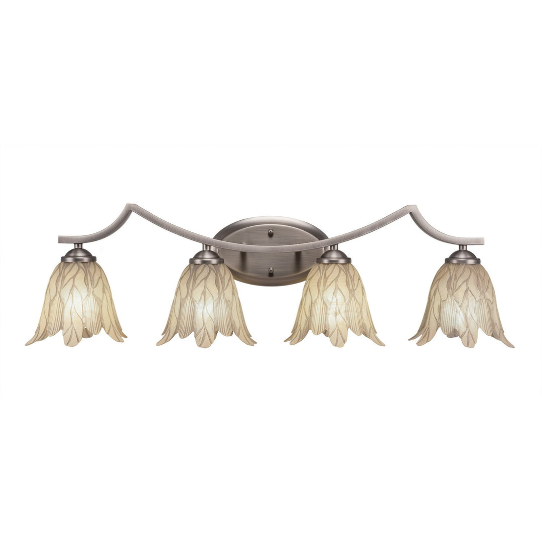 Toltec Zilo 554-gp-1025 Bath Vanity Light 33 in. wide - Graphite