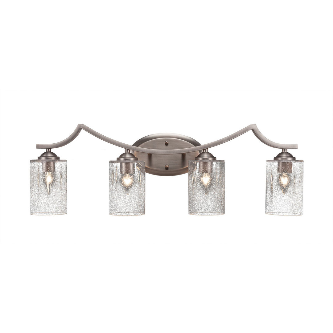 Toltec Zilo 554-gp-302 Bath Vanity Light 33 in. wide - Graphite