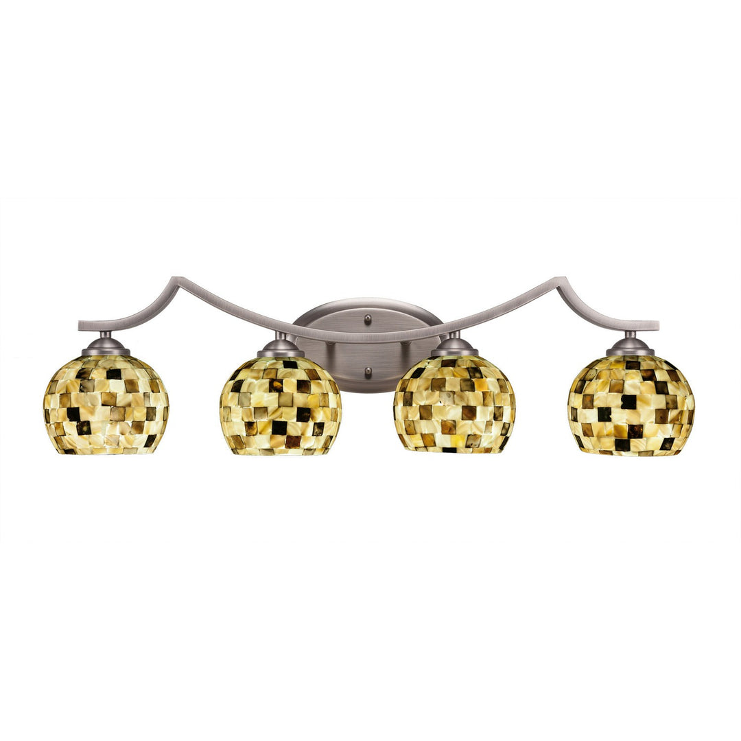 Toltec Zilo 554-gp-407 Bath Vanity Light 32 in. wide - Graphite