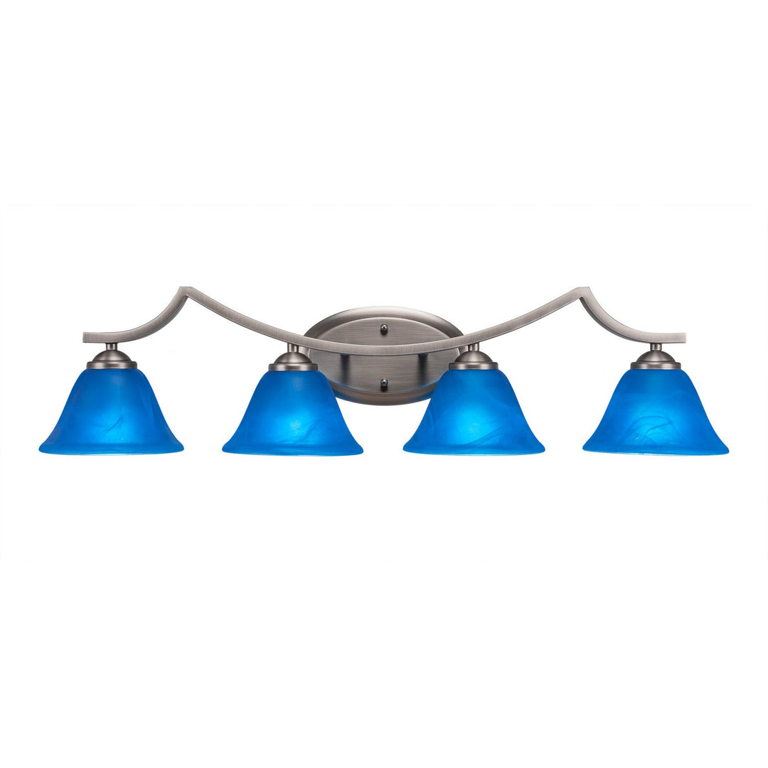 Toltec Zilo 554-gp-4155 Bath Vanity Light 33 in. wide - Graphite